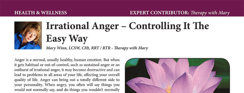 Irrational Anger – Controlling it the Easy Way